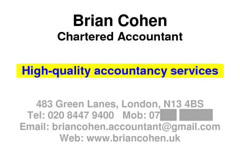 Brian Cohen business card – Website version Brian Cohen business card – Website version